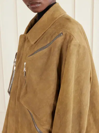 Rick Owens Blixa Mac Suede Jacket | Thumbnail 4