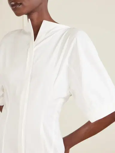 Jacquemus Moisson Pleated Cotton-poplin Shirt Dress | Thumbnail 4 Jacquemus Moisson Pleated Cotton-poplin Shirt Dress | Thumbnail 4