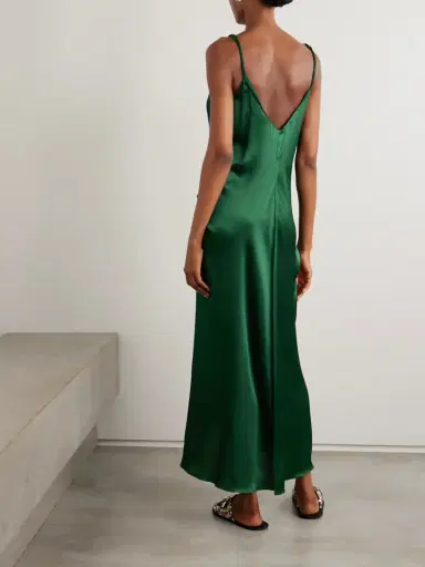 JW Anderson Tie-detailed Crinkled-silk Maxi Dress | Thumbnail 3 JW Anderson Tie-detailed Crinkled-silk Maxi Dress | Thumbnail 3