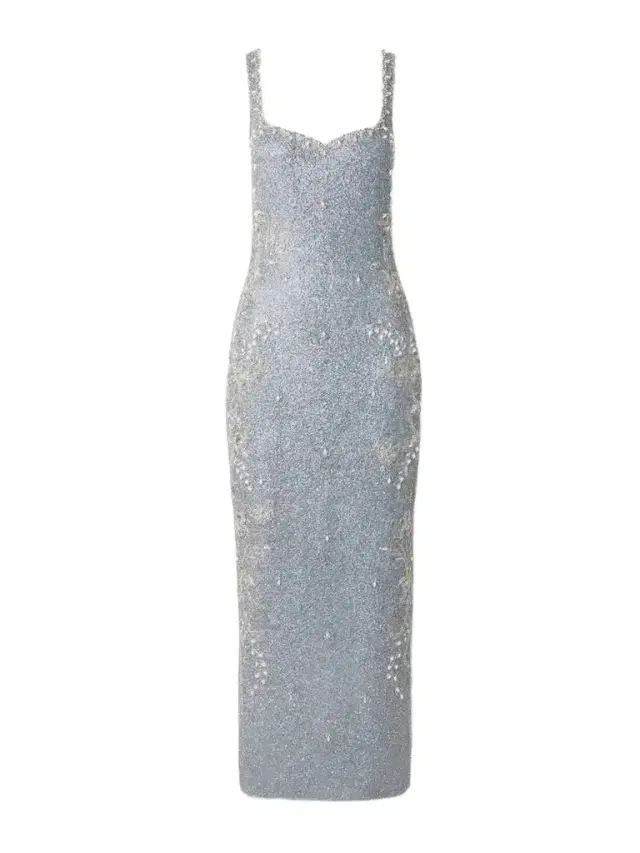 Iris Embellished Stretch-mesh Gown