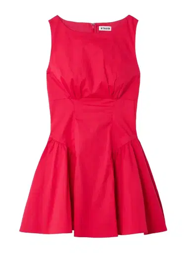 Staud Gwen Paneled Cotton-blend Poplin Mini Dress | Thumbnail 1 Staud Gwen Paneled Cotton-blend Poplin Mini Dress | Thumbnail 1