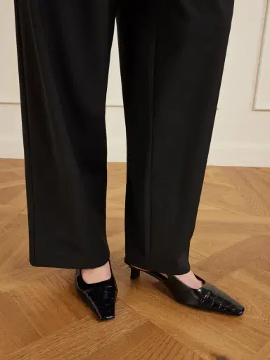 Tod's Embellished Croc-effect Leather Slingback Pumps | Thumbnail 2 Tod's Embellished Croc-effect Leather Slingback Pumps | Thumbnail 2