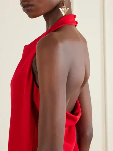 Valentino Garavani Draped Silk-cady Mini Dress | Thumbnail 5 Valentino Garavani Draped Silk-cady Mini Dress | Thumbnail 5