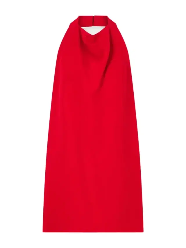 Valentino Garavani Draped Silk-cady Mini Dress