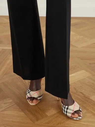 Burberry Checked Canvas Mules | Thumbnail 2