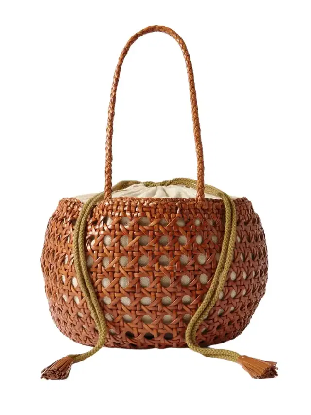 Juventus Woven Leather Tote
