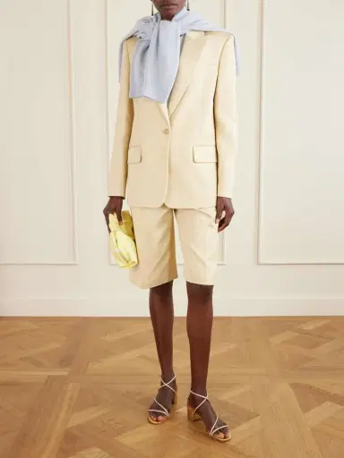 Aquazzura Bow Tie Checked Bouclé-jacquard Clutch | Thumbnail 3 Aquazzura Bow Tie Checked Bouclé-jacquard Clutch | Thumbnail 3