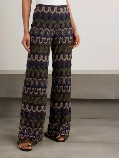 Missoni Metallic Crochet-knit Pants | Thumbnail 3 Missoni Metallic Crochet-knit Pants | Thumbnail 3