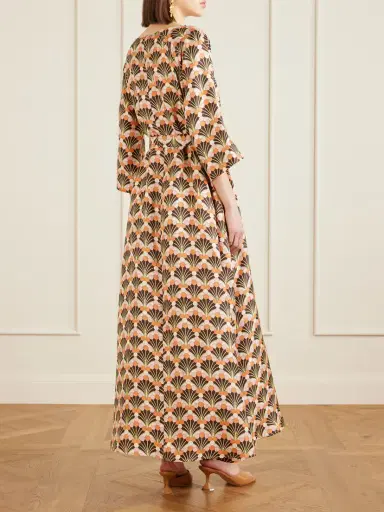 La DoubleJ Muumuu Silk-twill Midi Dress | Thumbnail 3 La DoubleJ Muumuu Silk-twill Midi Dress | Thumbnail 3