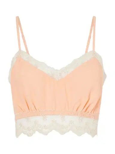 Simone Rocha Lace-trimmed Crepe De Chine Bralette | Thumbnail 1