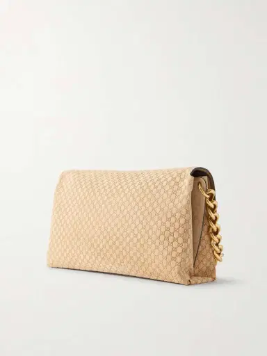 Gucci Large Debossed Suede Shoulder Bag | Thumbnail 4 Gucci Large Debossed Suede Shoulder Bag | Thumbnail 4