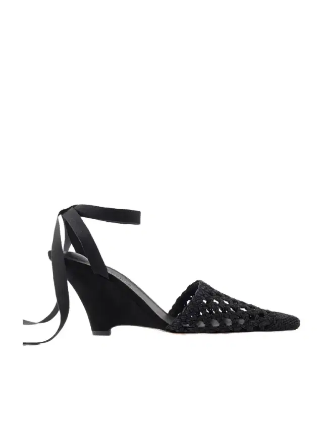 The H Leather Wedge Pumps