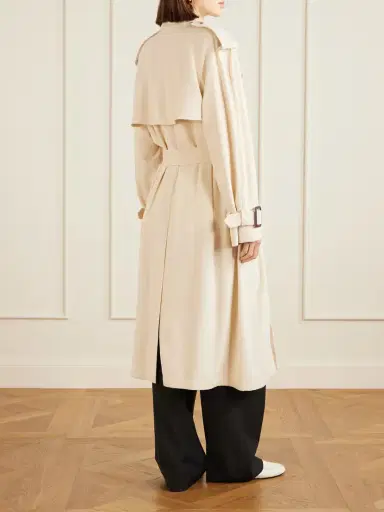 Wardrobe.NYC Double-breasted Belted Technical Shell Trench Coat | Thumbnail 3
