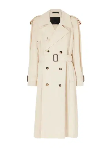 Wardrobe.NYC Double-breasted Belted Technical Shell Trench Coat | Thumbnail 1