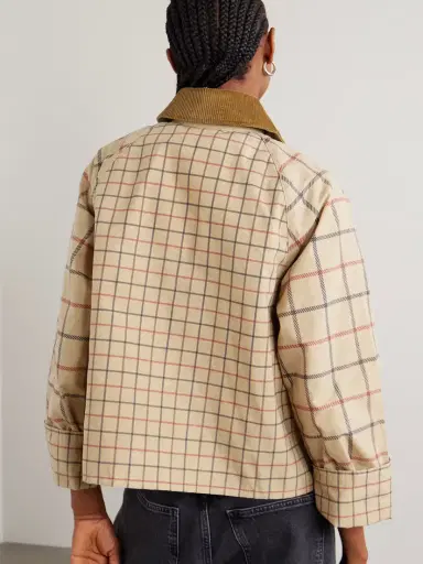 Barbour Mackworth Corduroy-trimmed Checked Cotton Jacket | Thumbnail 4 Barbour Mackworth Corduroy-trimmed Checked Cotton Jacket | Thumbnail 4