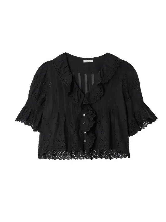 Henri Cropped Ruffled Pintucked Broderie Anglaise Cotton Top