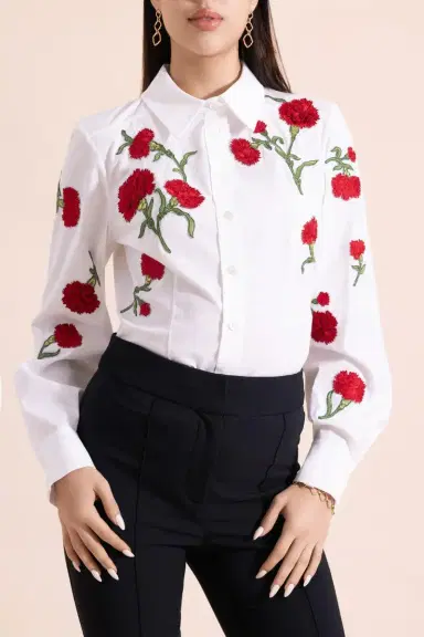 Carolina Herrera Isabela Embroidered Top | Thumbnail 2 Carolina Herrera Isabela Embroidered Top | Thumbnail 2