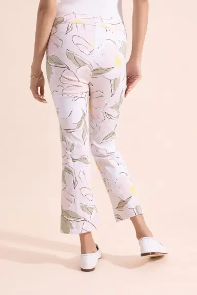 AVENUE MONTAIGNE Leo Crop Flare Pant - Floral Petal | Thumbnail 4