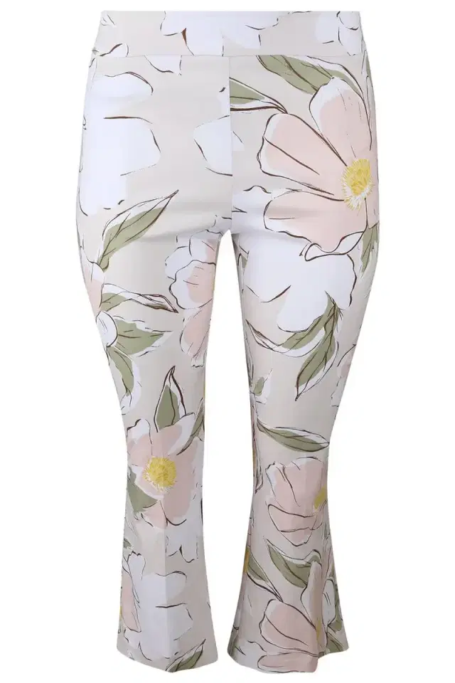 AVENUE MONTAIGNE Leo Crop Flare Pant - Floral Petal