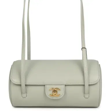 Chanel Chanel Preppy Coco Bowling Bag Light Green Shiny Caviar Brushed Gold Hardware | Thumbnail 2 Chanel Chanel Preppy Coco Bowling Bag Light Green Shiny Caviar Brushed Gold Hardware | Thumbnail 2