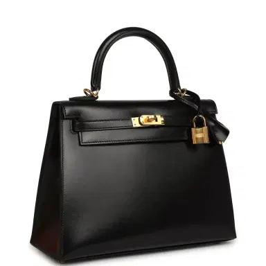 HERMÈS Hermes Kelly Sellier 25 Black Box Gold Hardware | Thumbnail 2 HERMÈS Hermes Kelly Sellier 25 Black Box Gold Hardware | Thumbnail 2