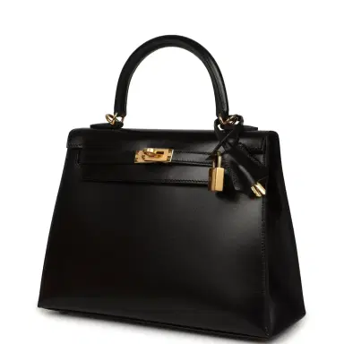 HERMÈS Hermes Kelly Sellier 25 Black Box Gold Hardware | Thumbnail 3 HERMÈS Hermes Kelly Sellier 25 Black Box Gold Hardware | Thumbnail 3