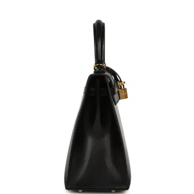 HERMÈS Hermes Kelly Sellier 25 Black Box Gold Hardware | Thumbnail 4 HERMÈS Hermes Kelly Sellier 25 Black Box Gold Hardware | Thumbnail 4