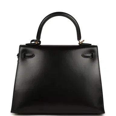 HERMÈS Hermes Kelly Sellier 25 Black Box Gold Hardware | Thumbnail 5 HERMÈS Hermes Kelly Sellier 25 Black Box Gold Hardware | Thumbnail 5