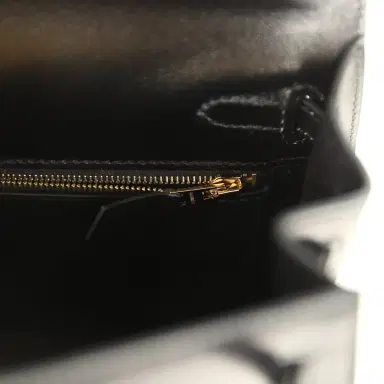 HERMÈS Hermes Kelly Sellier 25 Black Box Gold Hardware | Thumbnail 9 HERMÈS Hermes Kelly Sellier 25 Black Box Gold Hardware | Thumbnail 9