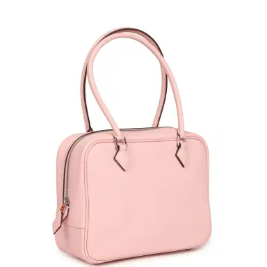 HERMÈS Hermes Mini Plume 21 Bag Rose Sakura Swift Palladium Hardware | Thumbnail 2