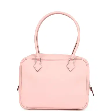 HERMÈS Hermes Mini Plume 21 Bag Rose Sakura Swift Palladium Hardware | Thumbnail 4
