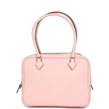 HERMÈS Hermes Mini Plume 21 Bag Rose Sakura Swift Palladium Hardware | Thumbnail 1