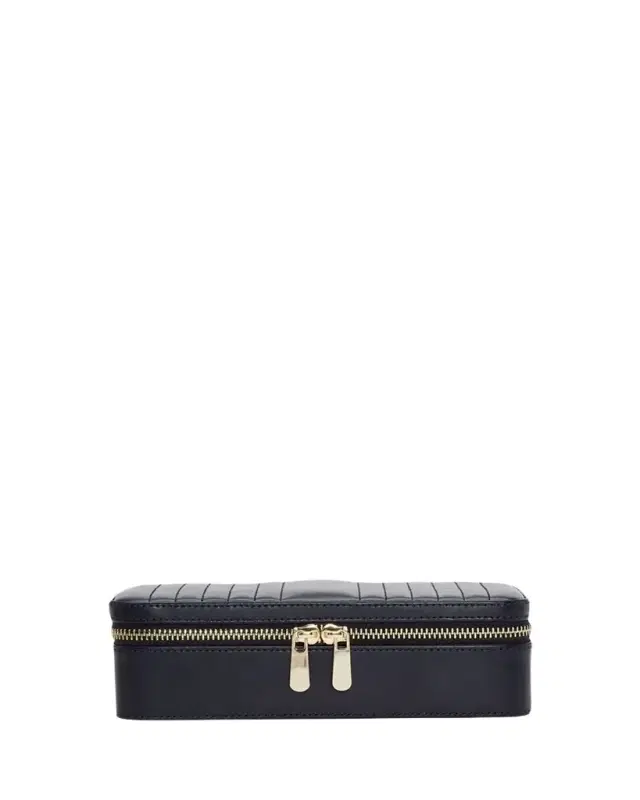 WOLF Maria Rectangle Quilted Zip Jewelry Case