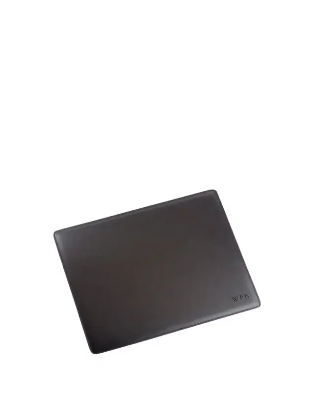 ROYCE New York Personalized Leather Desk Pad, 17" x 14"