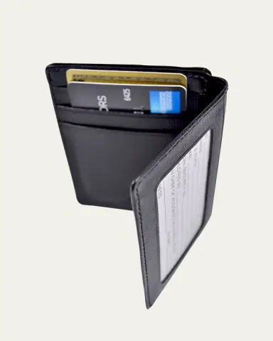 Royce New York Personalized Leather Money Clip Wallet | Thumbnail 2