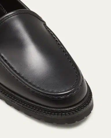Manolo Blahnik Dineralo Leather Slip-On Loafers | Thumbnail 3