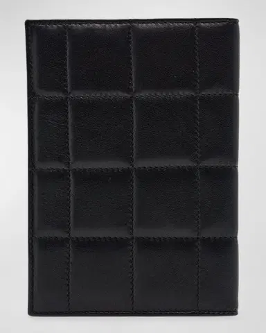 Saint Laurent Passport Case in Quilted Smooth Leather | Thumbnail 7