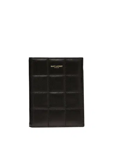 Saint Laurent Passport Case in Quilted Smooth Leather | Thumbnail 1