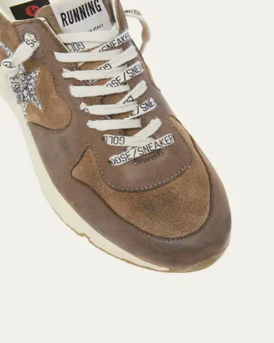 Golden Goose Running Sole Mixed Leather Sneakers | Thumbnail 5 Golden Goose Running Sole Mixed Leather Sneakers | Thumbnail 5