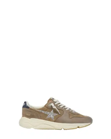 Golden Goose Running Sole Mixed Leather Sneakers | Thumbnail 1 Golden Goose Running Sole Mixed Leather Sneakers | Thumbnail 1