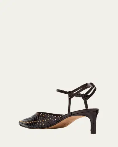 Ulla Johnson Francine Caged Leather Ankle-Strap Pumps | Thumbnail 4 Ulla Johnson Francine Caged Leather Ankle-Strap Pumps | Thumbnail 4