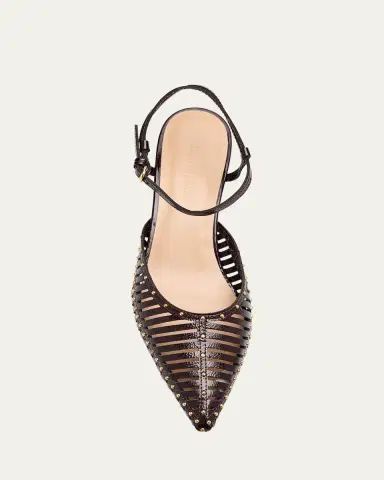 Ulla Johnson Francine Caged Leather Ankle-Strap Pumps | Thumbnail 5 Ulla Johnson Francine Caged Leather Ankle-Strap Pumps | Thumbnail 5