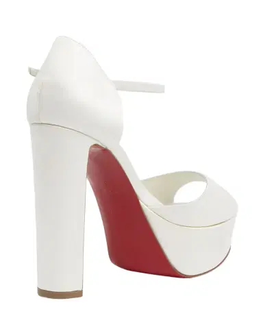 Christian Louboutin 130mm Sandaloo Silk Ankle-Strap Platform Sandals | Thumbnail 1