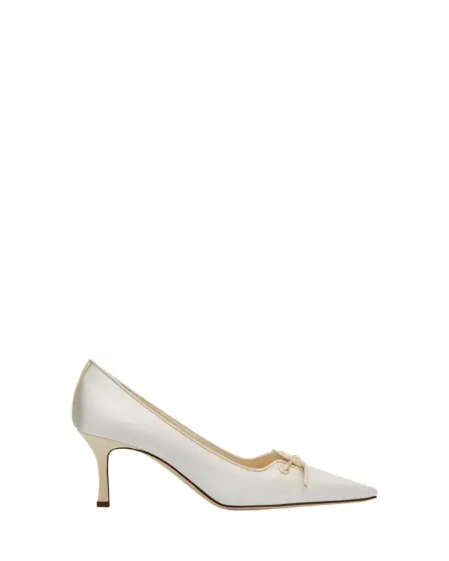 Zaman Silk Lace-Up Pumps