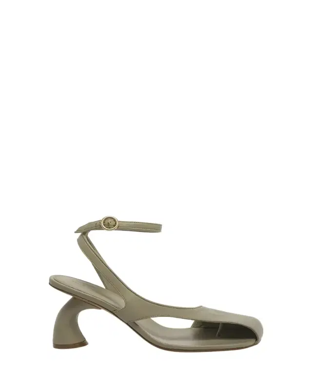 Virgo Leather Asymmetrical Sandals