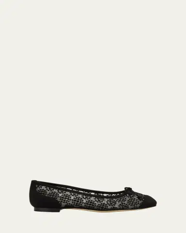 Manolo Blahnik Capbal Lace Cap-Toe Ballerina Flats | Thumbnail 7 Manolo Blahnik Capbal Lace Cap-Toe Ballerina Flats | Thumbnail 7