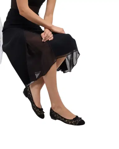 Manolo Blahnik Capbal Lace Cap-Toe Ballerina Flats | Thumbnail 1 Manolo Blahnik Capbal Lace Cap-Toe Ballerina Flats | Thumbnail 1