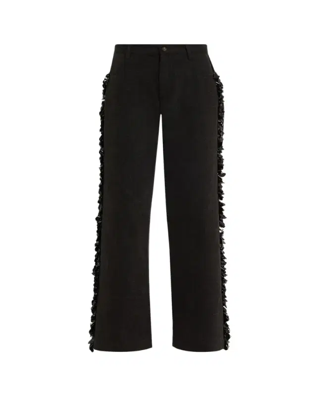 Diotima Burro Sequined Side-Stripe Wide-Leg Jeans