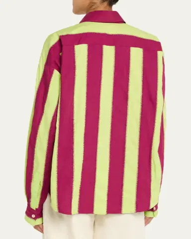 Diotima Mossman Stripe Embroidered Button-Down Shirt | Thumbnail 3 Diotima Mossman Stripe Embroidered Button-Down Shirt | Thumbnail 3