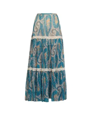 Etro Lace-Trimmed Paisley Maxi Skirt | Thumbnail 1